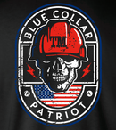 Trademarked® Blue collar patriot Premium Tee in Black