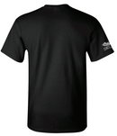 Kick Brass® – Flag Filled Grunge Skull Tee in Black