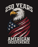 250 Years American Independence Eagle Tee – Black