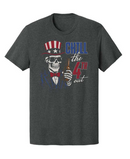Chill the 4th Out Patriotic Tee – Smoke Heather