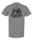 International Harvester® Dog on Tractor  Short Sleeve T-Shirt Nickel Heather