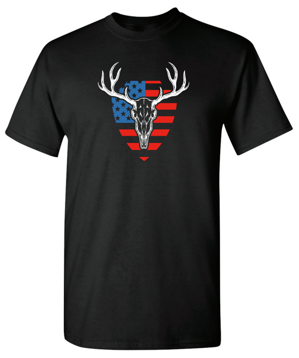 Hook & Trigger - Mounted Buck Flag Premium Tee in Black