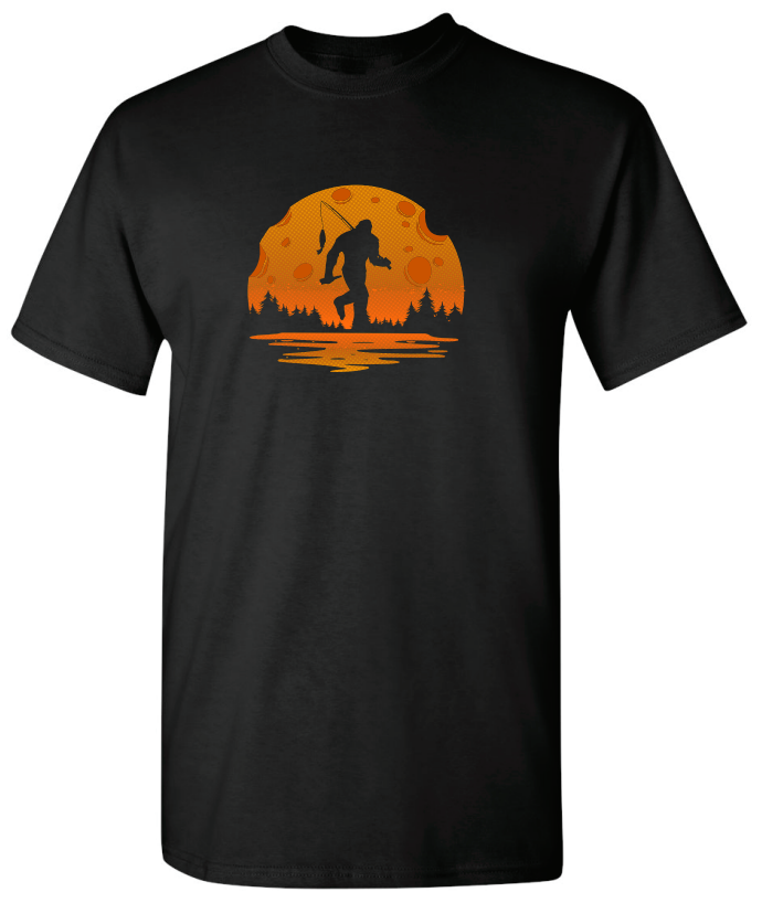 Hook & Trigger - Great Myth Sasquatch Fishing Premium Tee in Black