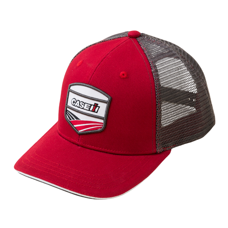 CASE IH® Red & Charcoal Woven Patch Trucker