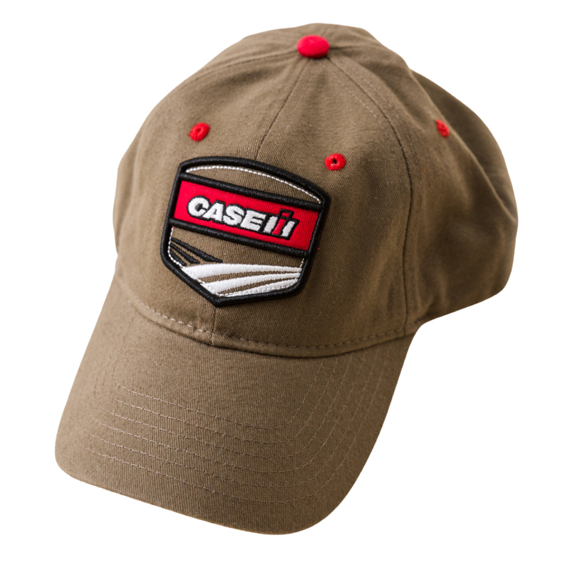 CASE IH® 6-Panel Twill Khaki Cap with Applique Patch