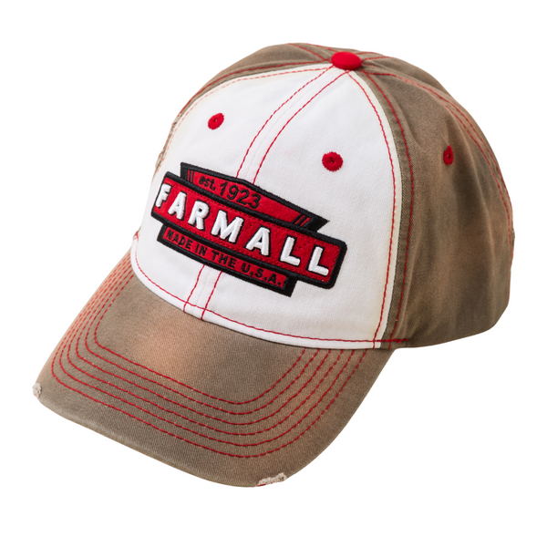 McCormick Farmall Distressed Tea-Stained Logo 6-Panel Cap