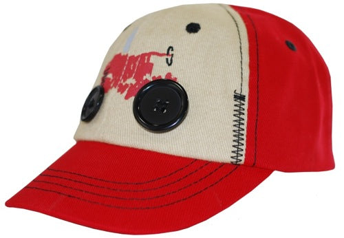 International Harvester® Two-Tone Tractor with Button Wheels Toddler Cap