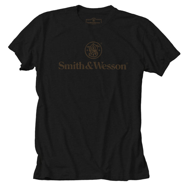 Smith & Wesson® Distressed Logo Premium Tee in Black