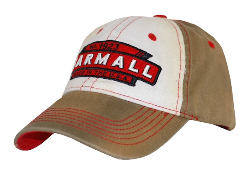 McCormick Farmall Distressed Tea-Stained Logo 6-Panel YOUTH Size Cap