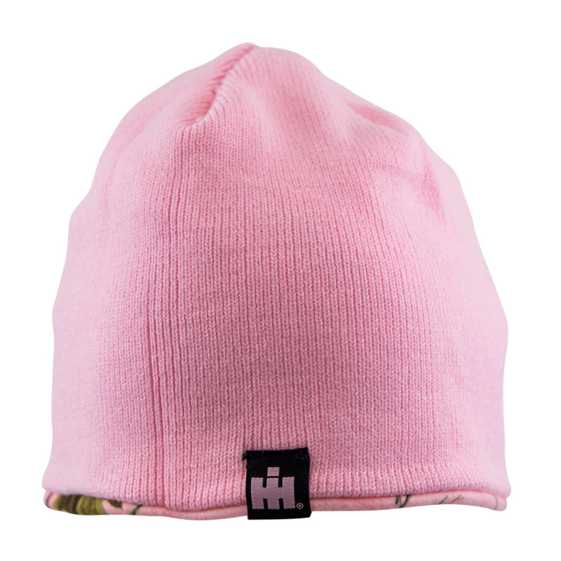 International Harvester® Reversible Pink REALTREE® Camo & Pink Fleece Women's Knit Beanie