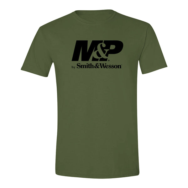 M&P by Smith & Wesson® Men's Authentic Logo Short Sleeve Tee in Military Green