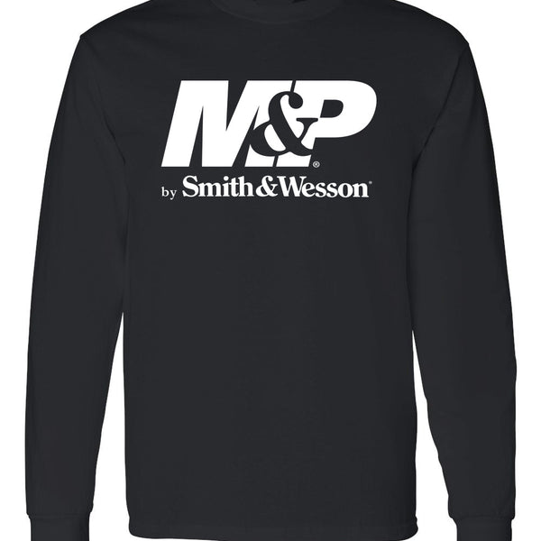 M P by Smith Wesson Long Sleeve Logo Tee Shirt in Black