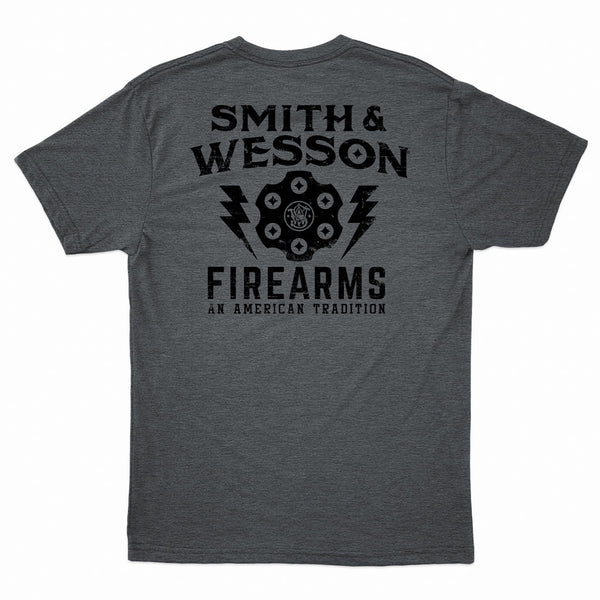 Smith & Wesson®  Lightning Bolts Premium Tee in Smoke Heather