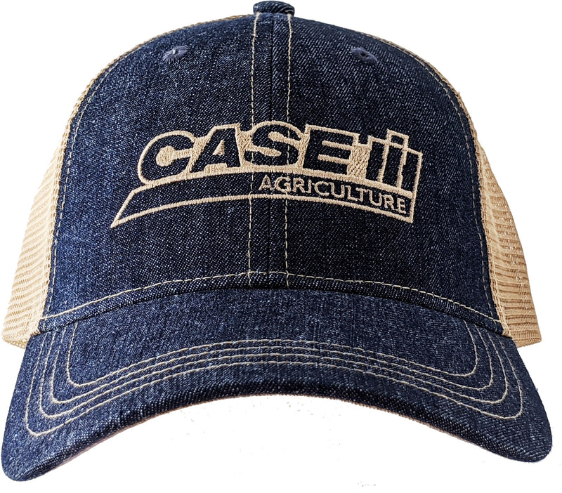 CASE IH® Two-Tone Denim Mesh Back Trucker Cap