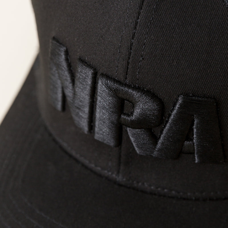 NRA® Blacked Out 6-Panel Trucker Cap with 3D Embroidered Logo