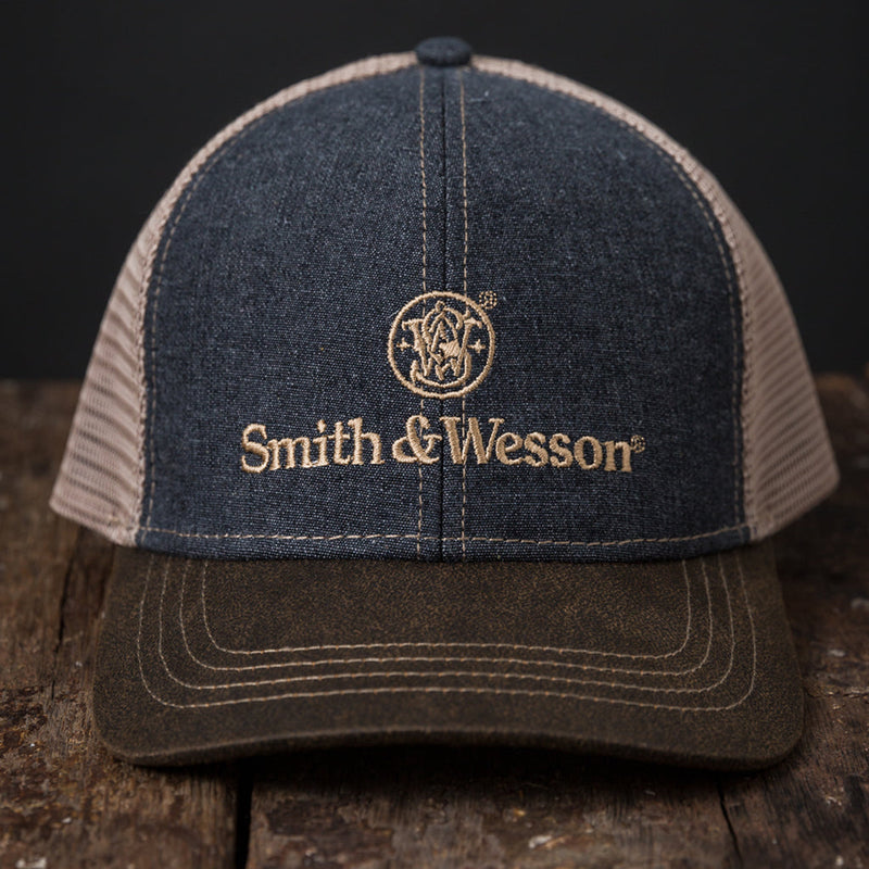 Smith & Wesson® Two-Tone Denim Trucker Cap