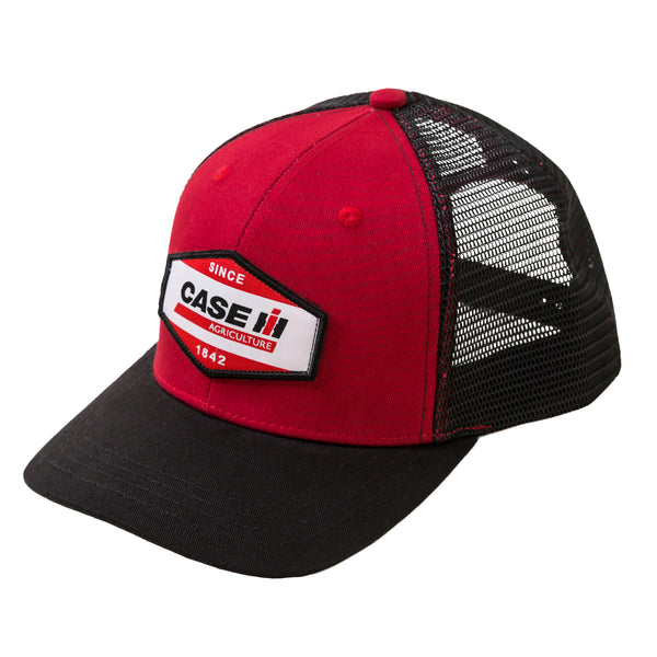 CASE IH® Two-Tone Red & Black Woven Patch Trucker