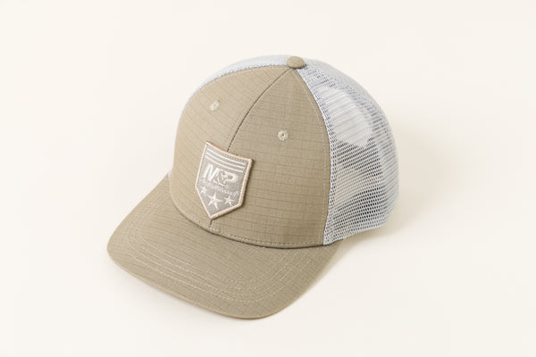 M&P® by Smith & Wesson®  Khaki Ripstop Trucker with Embroidery Patch