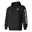 Smith & Wesson® Sleeve Logo Long Sleeve Tee Pullover Hoodie in Black