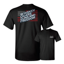 Kick Brass - Whiskey, Cigars, Guns and Freedom Premium Tee in Black