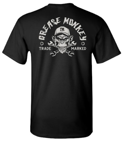 Trademarked® Grease Monkey Premium Tee in Black