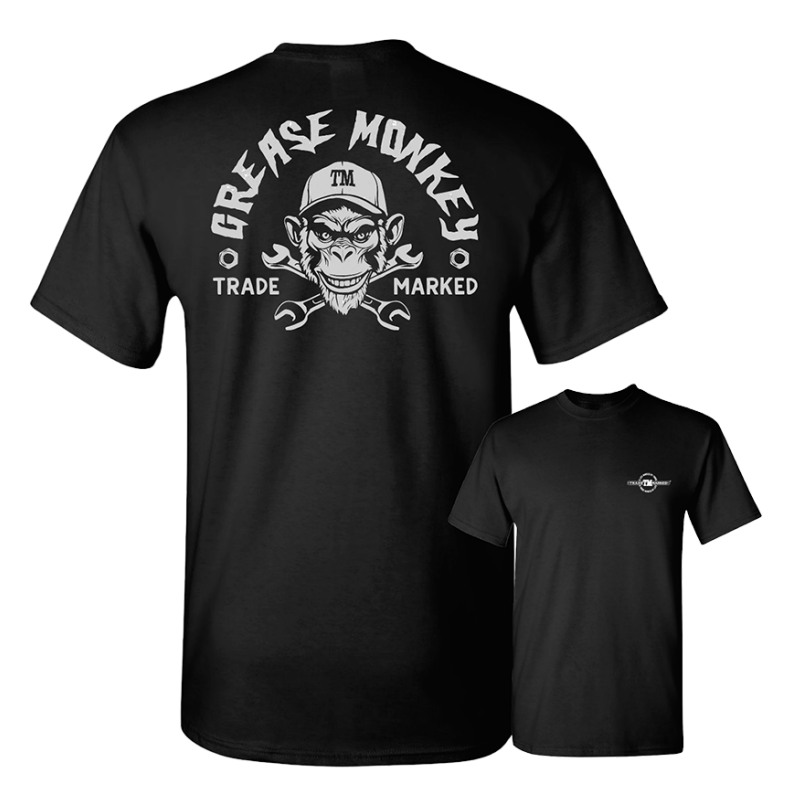 Trademarked® Grease Monkey Premium Tee in Black