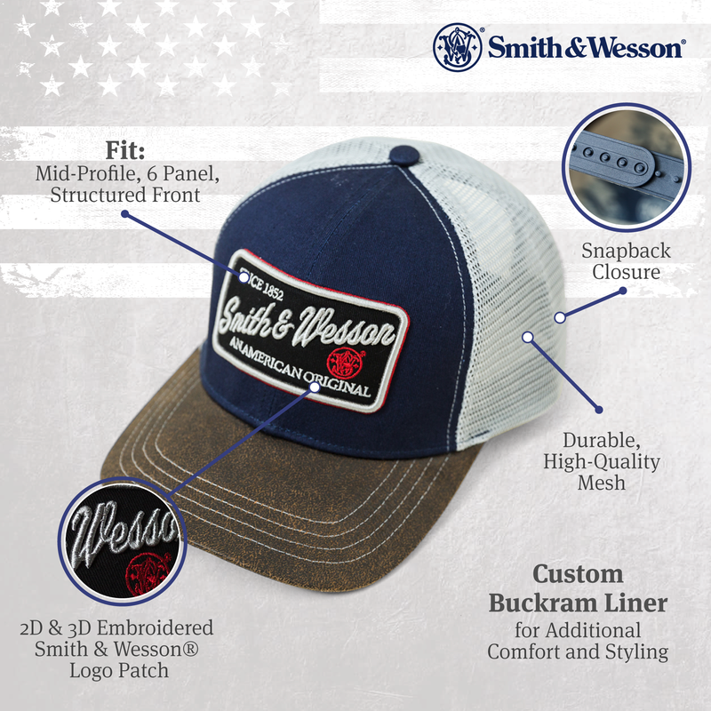 Smith & Wesson®  American Original Tri-Tone Trucker with Oil Cloth Brim