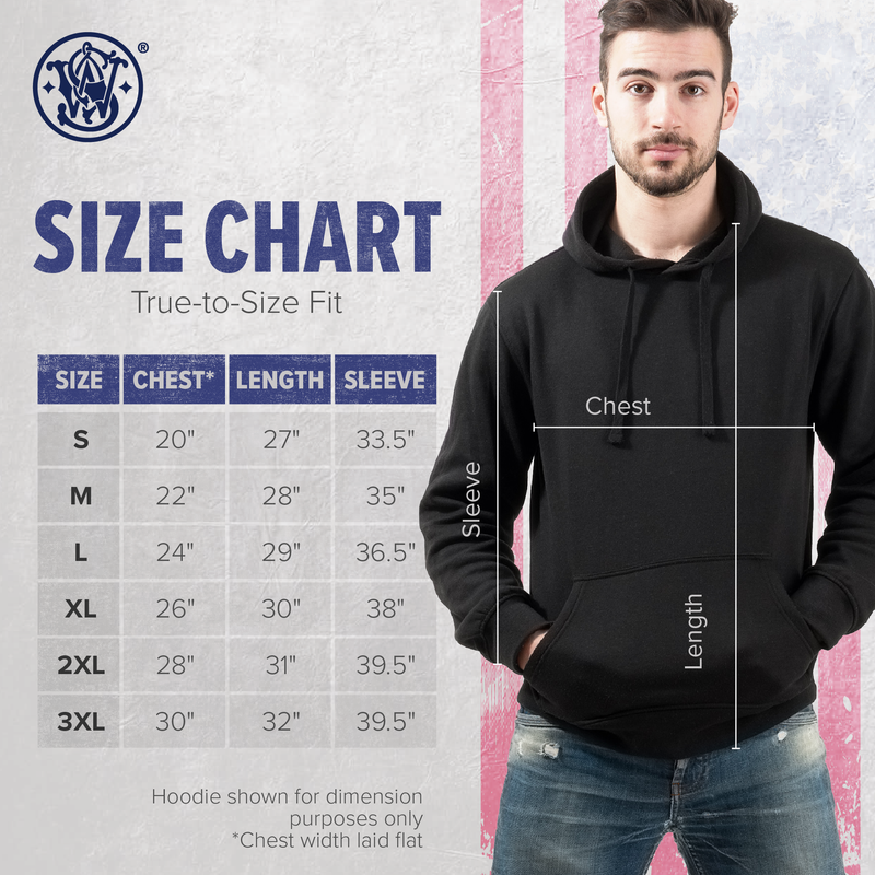 Smith & Wesson® Logo Pullover Hooded Sweatshirt - Athletic Heather