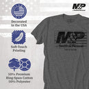 M&P® by Smith & Wesson® Distressed USA Flag Logo Premium Short Sleeve Tee in Smoke Heather