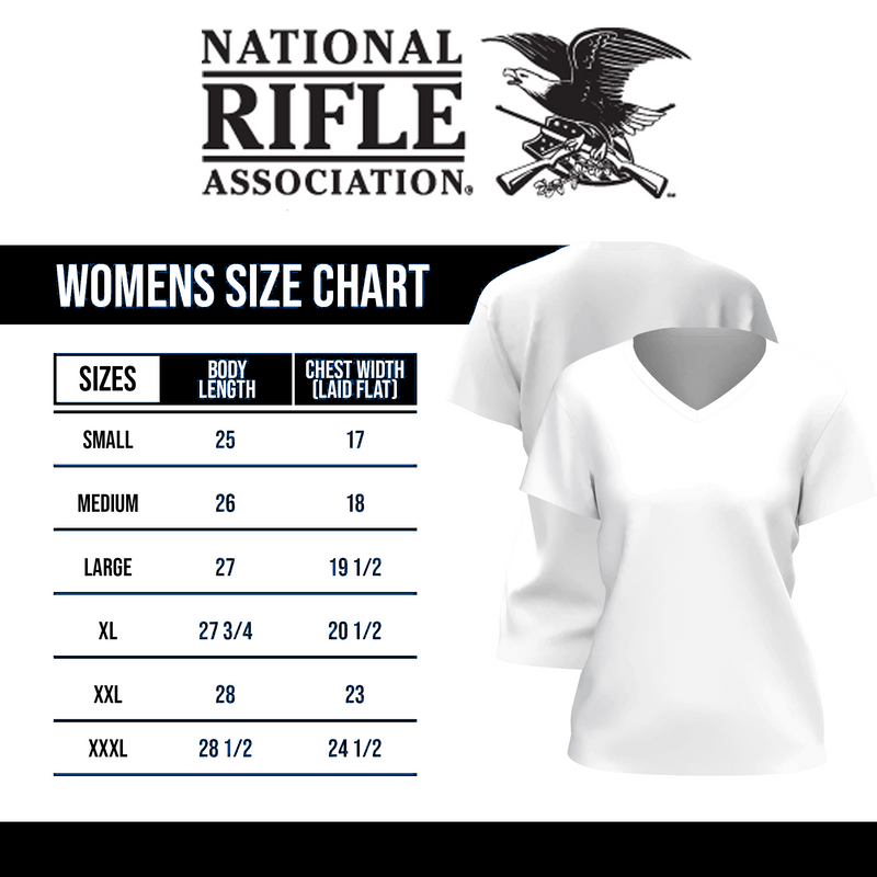 NRA® Women's American Made Premium Short Sleeve Tee Shirt in Navy