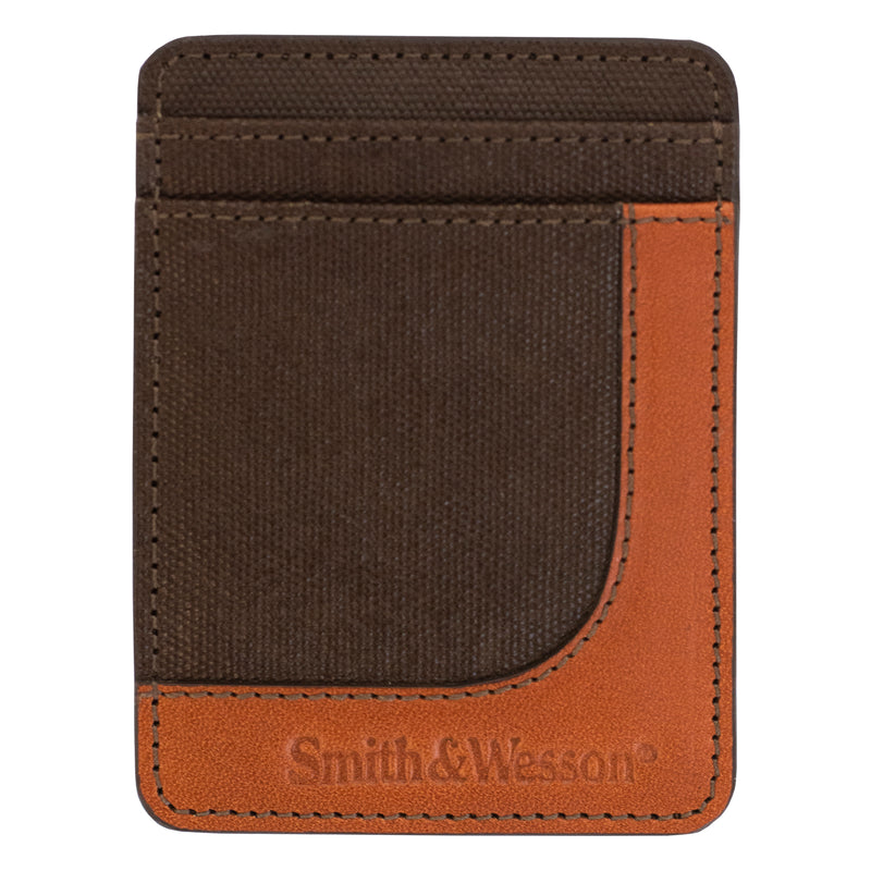 Two-toned Card Holder w/ Money Clip