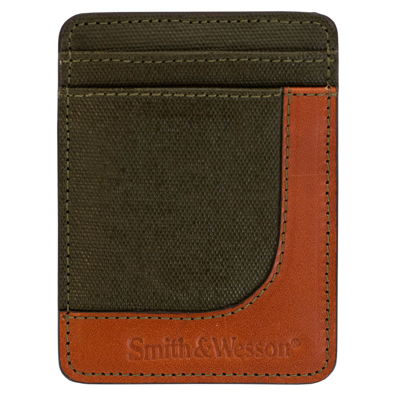 Front Pocket Wallets, Durable Canvas or Leather Wallet with & without  Money Clip