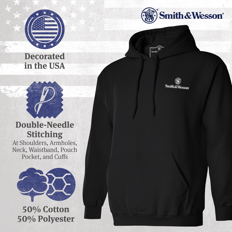 Smith & Wesson® Circle Logo Men's Pullover Hooded Sweatshirt