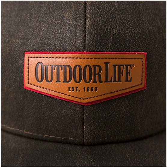 Outdoor Life® Oilcloth Trucker Cap with Faux Leather Badge