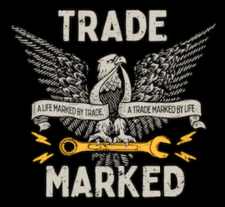 TRADEMARKED® Eagle and Wrench Premium Short Sleeve Tee