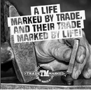 Trademarked® Support The Trades, Blue Collar for Life Premium Tee in Black